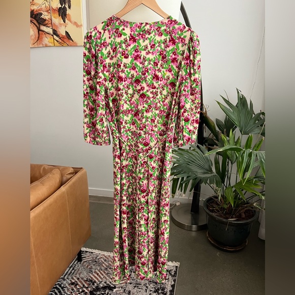 ICHI Enora Button Front Midi Dress - Picture 6 of 8